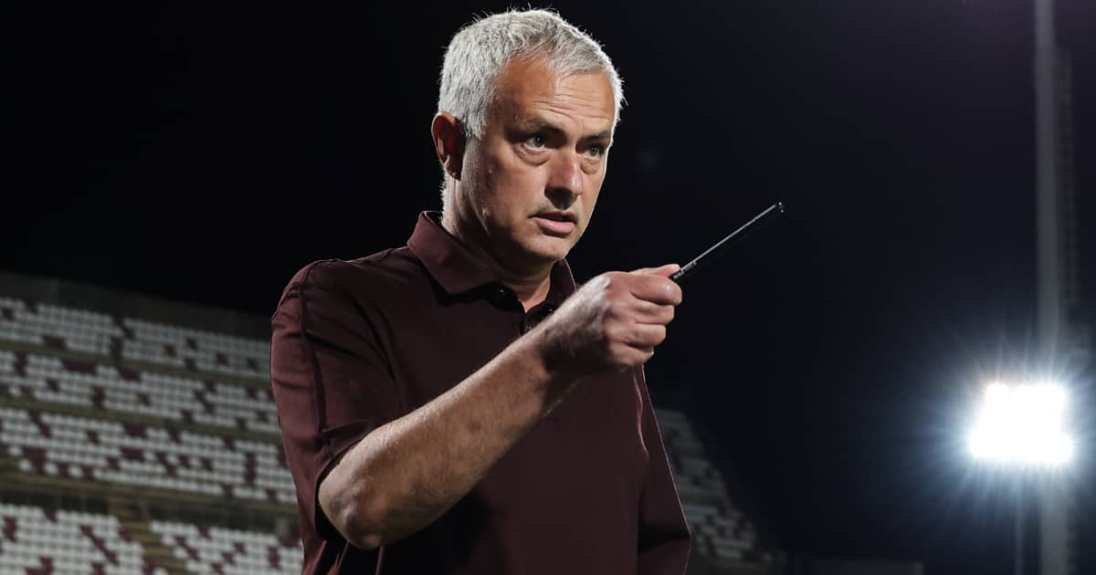 Roma coach Jose Mourinho 2021