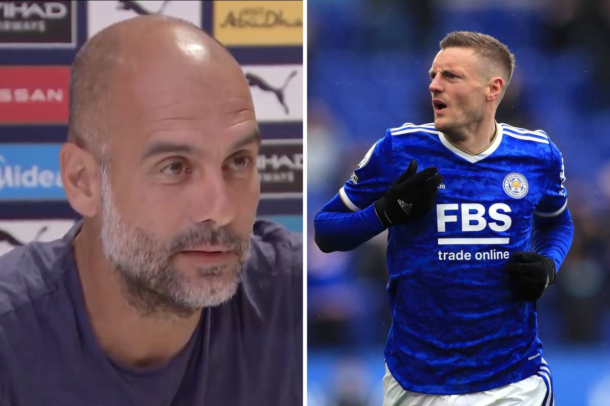 Pep Guardiola tells Man City star to eat more soup in order to reach Jamie Vardy’s level