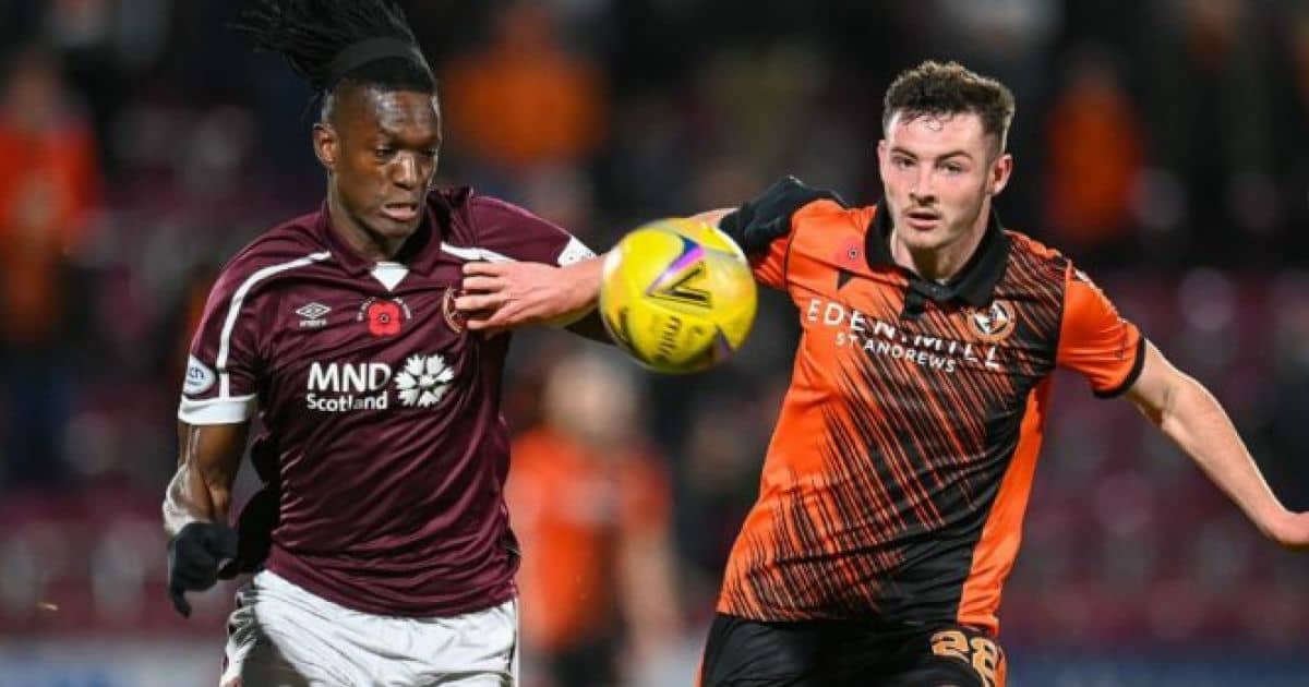 Liverpool take aim at Kerr Smith in action for Dundee United