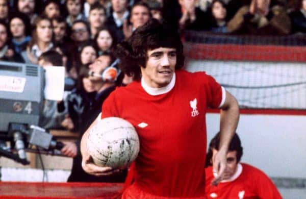 Kevin Keegan leads Liverpool on Anfield Road (PA Images)