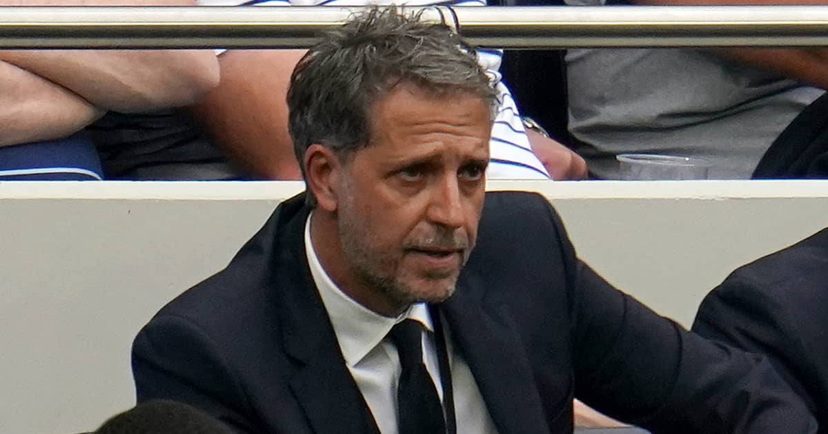 Tottenham football director Fabio Paratici watches his team from the sidelines
