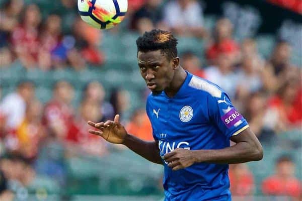 HONG KONG, CHINA - Wednesday July 19, 2017: Leicester City's Wilfred Ndidi during the Premier League Asia Trophy match between Leicester City and West Bromwich Albion at the Hong Kong International Stadium.  (Image by David Rawcliffe / Propaganda)