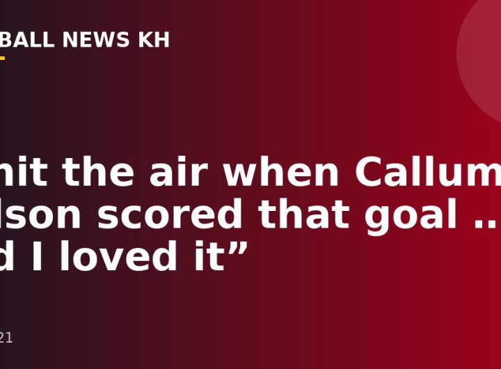 “I hit the air when Callum Wilson scored that goal … and I loved it”