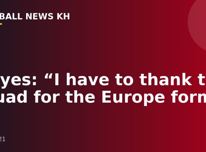 Moyes: “I have to thank the squad for the Europe form”
