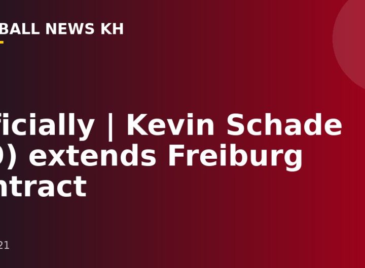 Officially |  Kevin Schade (19) extends Freiburg contract
