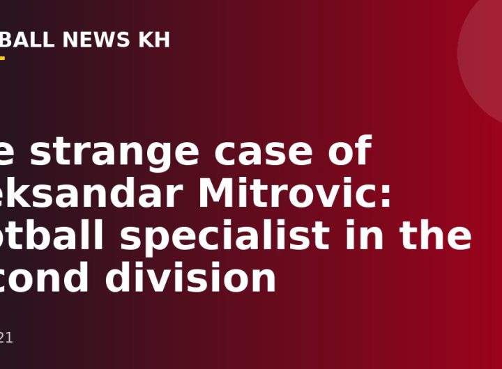 The strange case of Aleksandar Mitrovic: football specialist in the second division
